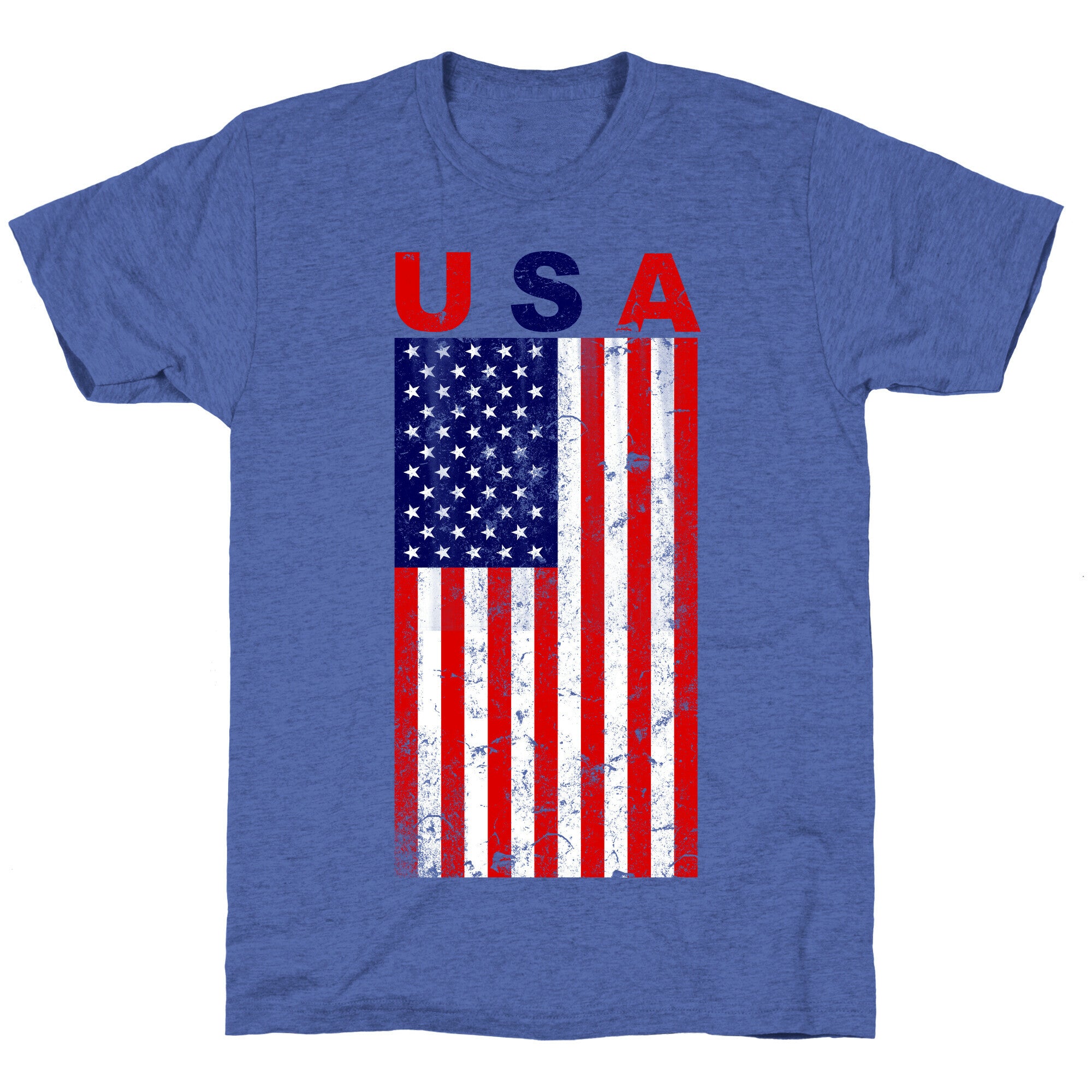 USA Flag Unisex Triblend Tee